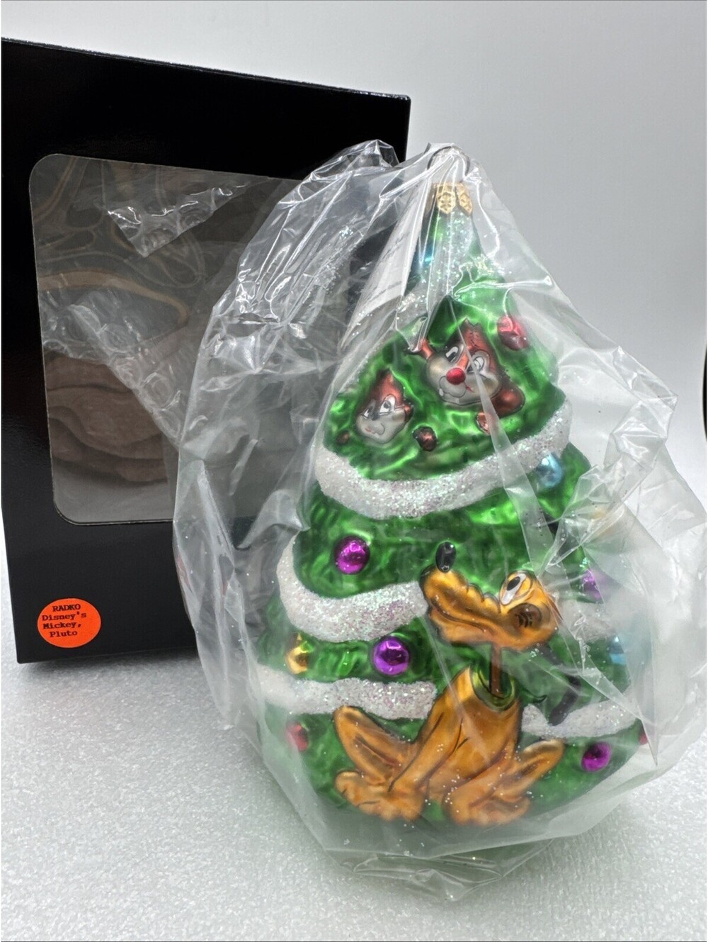 Christopher Radko Disney Noel Pluto Mickey Tree 1996 Ornament #712/2500 Chip LE